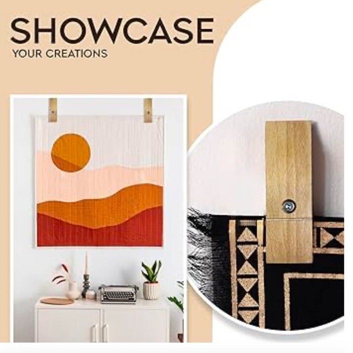 ADM & EVE Quilt Hangers, for Walls to Display Blanket, Rug, & Tapestry