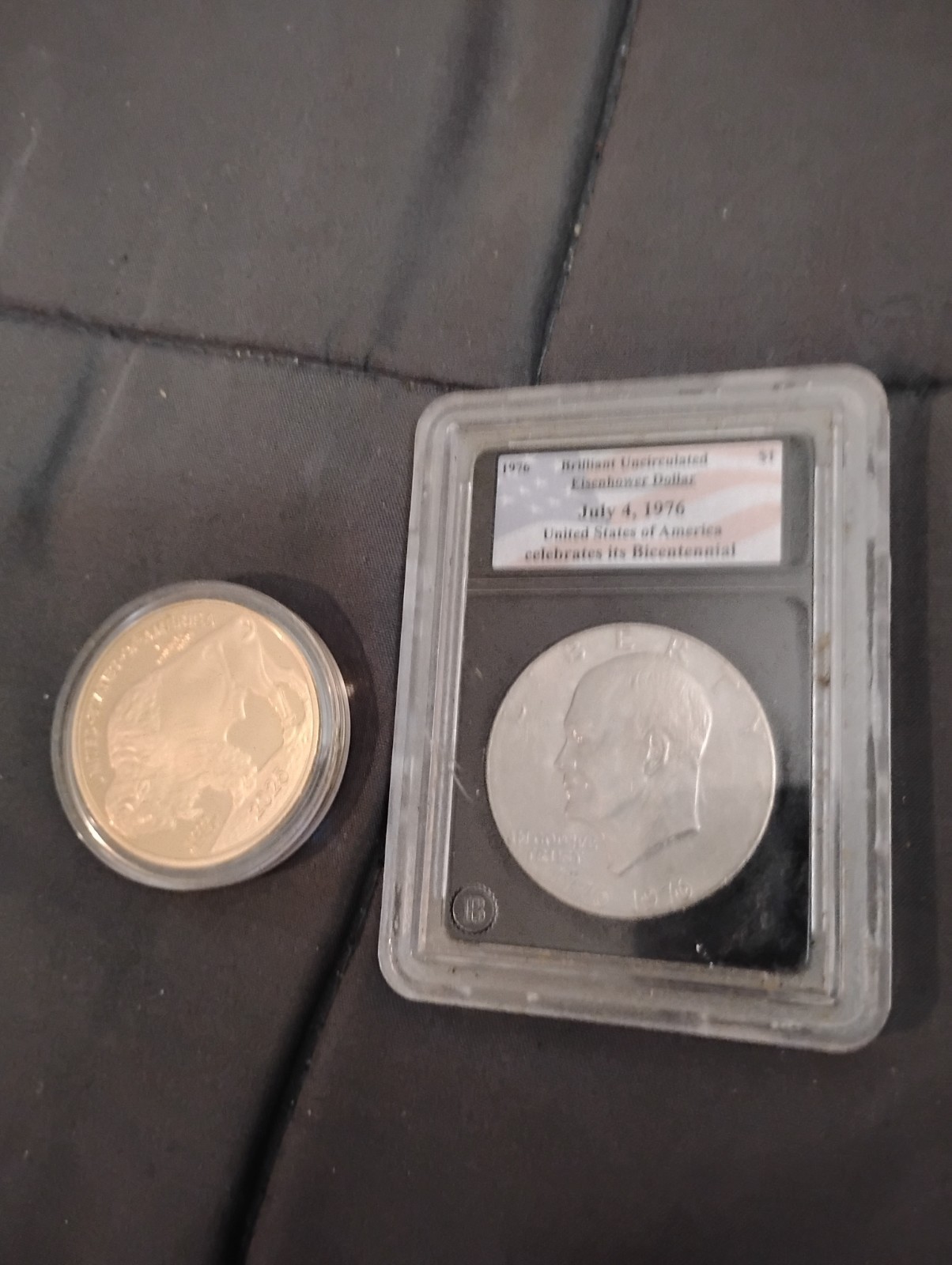 Buffalo Gold Coin and Silver Dollar Bicentennial Coin