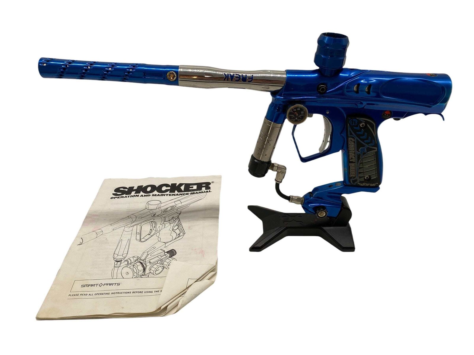 Smart Parts Warped Dark Shocker Blue Paintball Gun