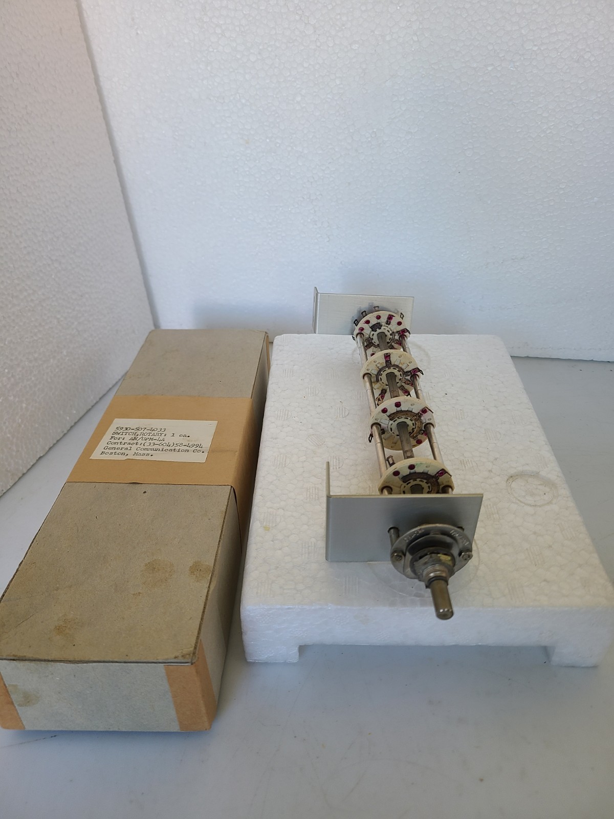 Rotary Switch For AN/UPM4A, NSN: 5930-507-4033,  NOS, Open Box Condition
