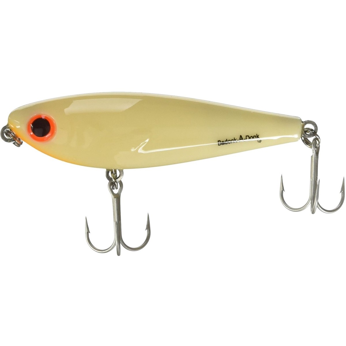 Bomber Saltwater Low Pitch Badonk-A-Donk 1/2 oz Fishing Lure - Bone/Orng Mouth