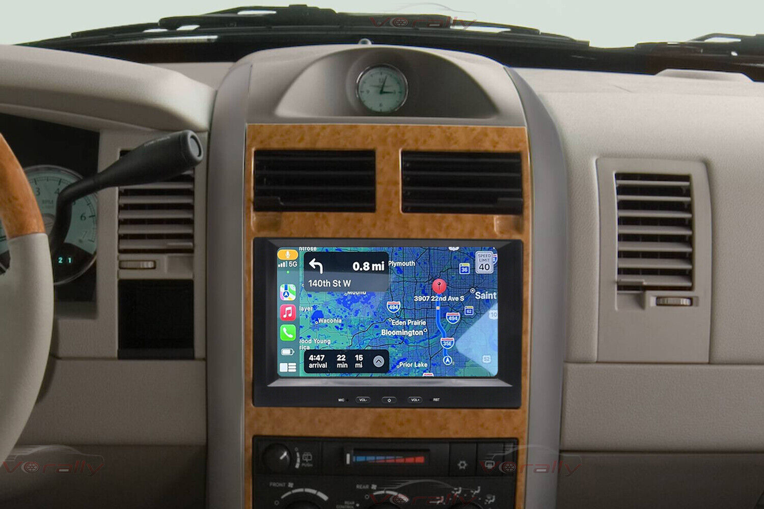 For 2007-2009 Chrysler Aspen Apple Carplay Car Radio Android 13 Navi GPS Player