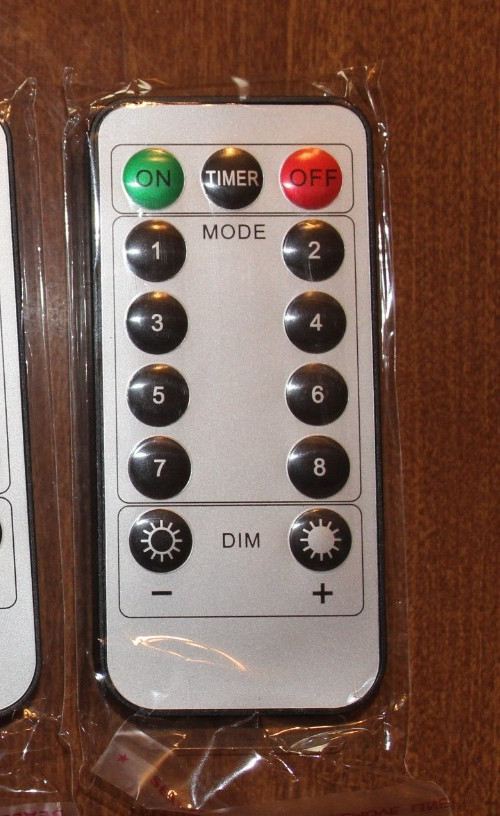 13 Button LED Dim Mode Timer On Off CR2025 Replacement Remote Control w/Battery