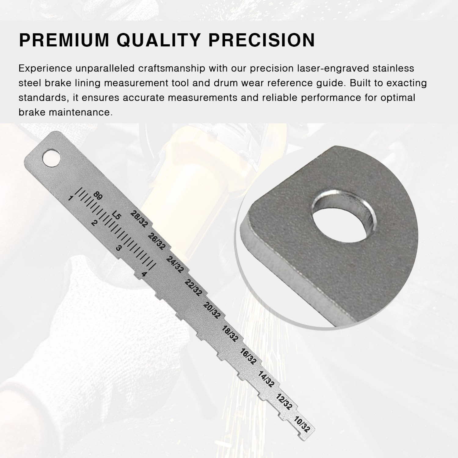 Brake Tech Tools Made in America Technician Gauge Pocket Labeled...