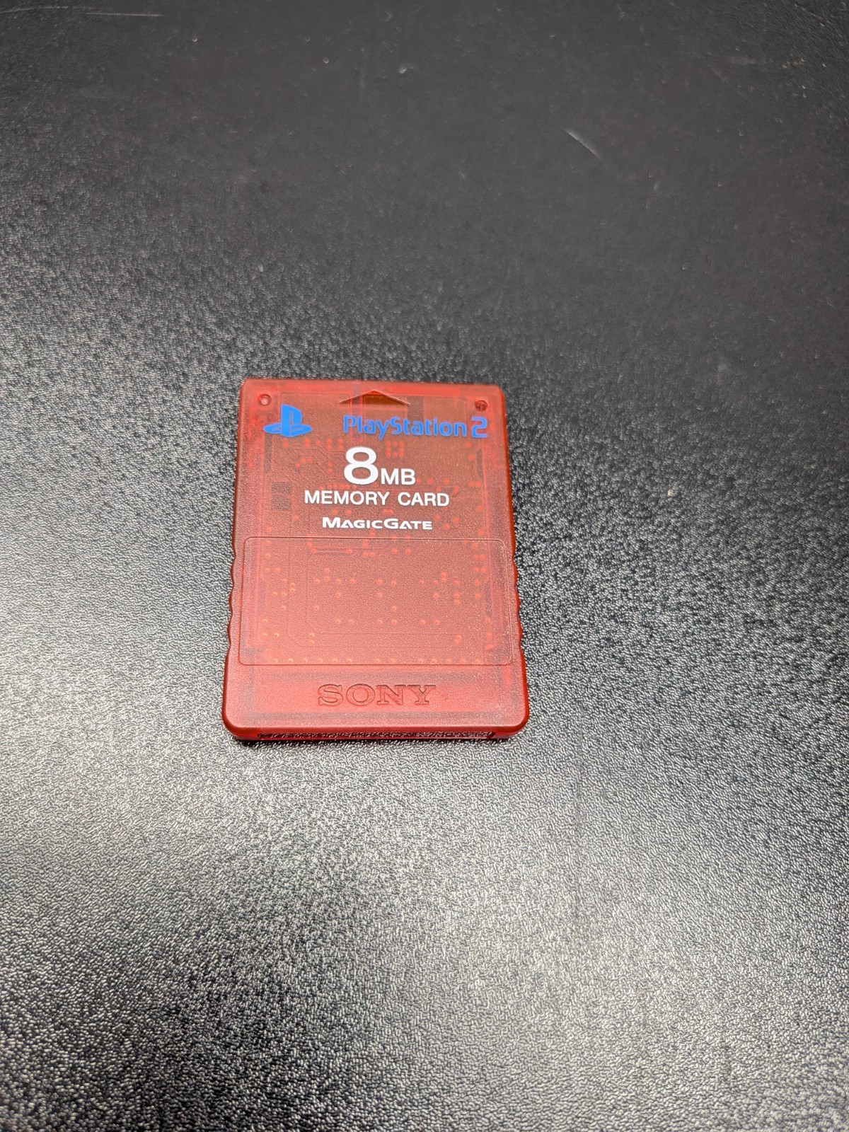 Sony PlayStation 2 Memory Card PS2 Genuine Official MagicGate 8MB SCPH-10020 RED