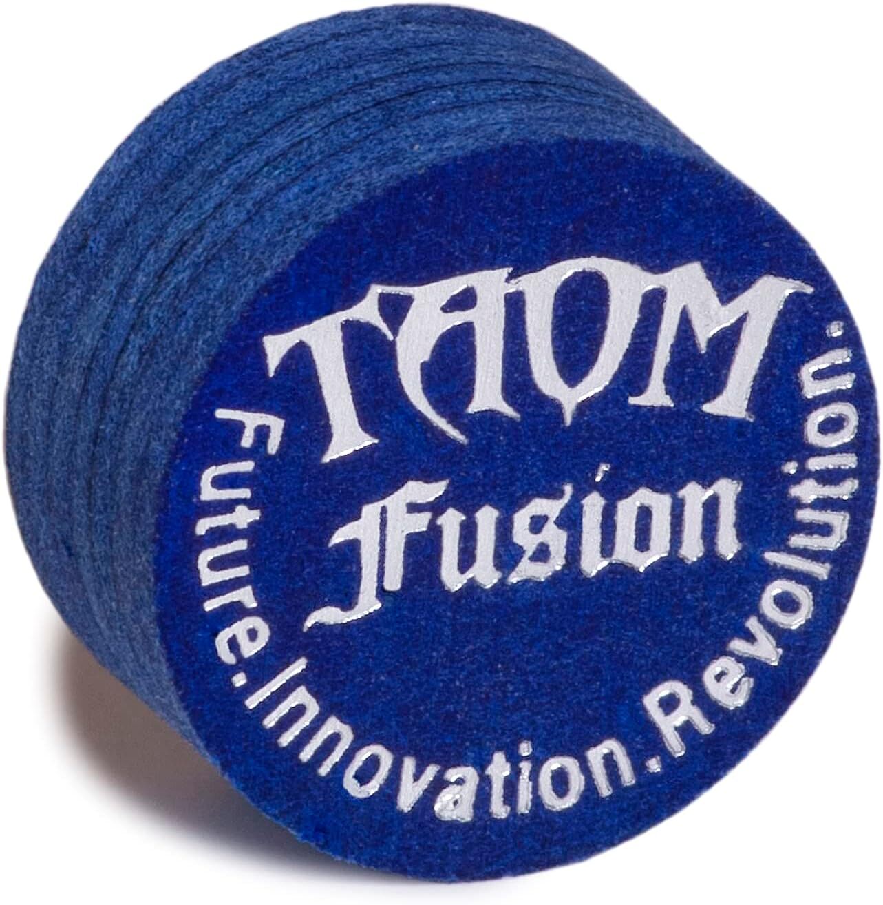 Taom Fusion Laminated Pool Billiard Cue Tip - 14 mm - 1 pc 14 mm, Blue