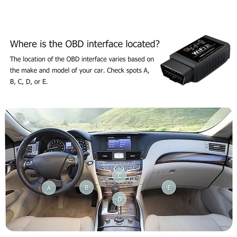 ELM327 WiFi OBD2 Code Reader V1.5 Car Diagnostic Tool Android iOS PC