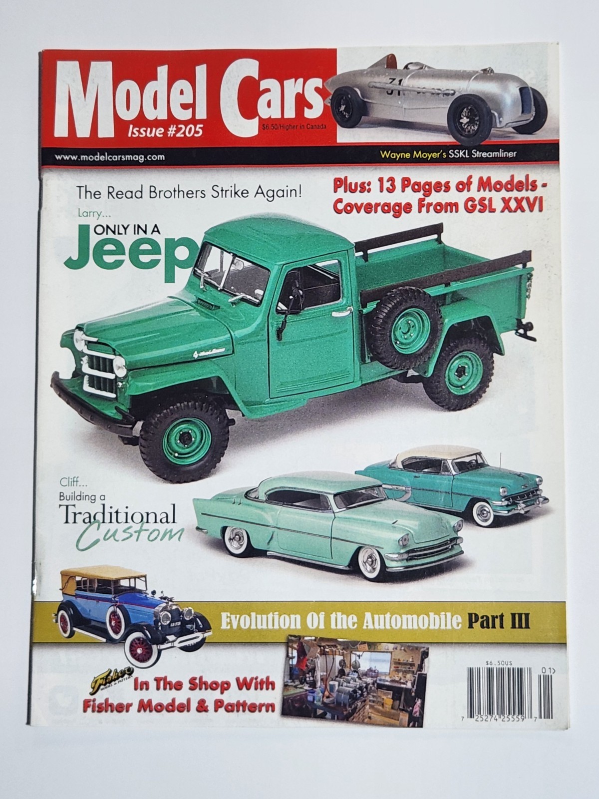 Model Cars Magazine Issue #205 Jeep Custom Builds GSL XXVI Model Car Hobby