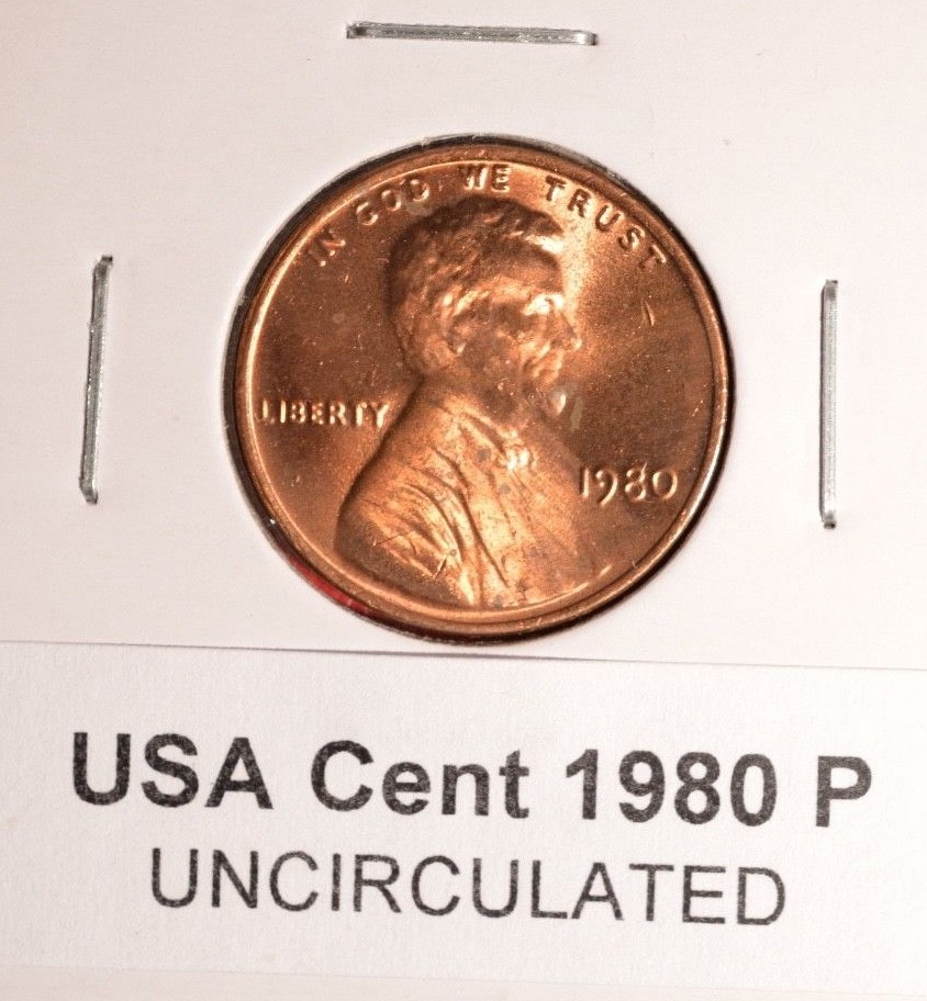 1980 P - USA Small Cent - UNCIRCULATED