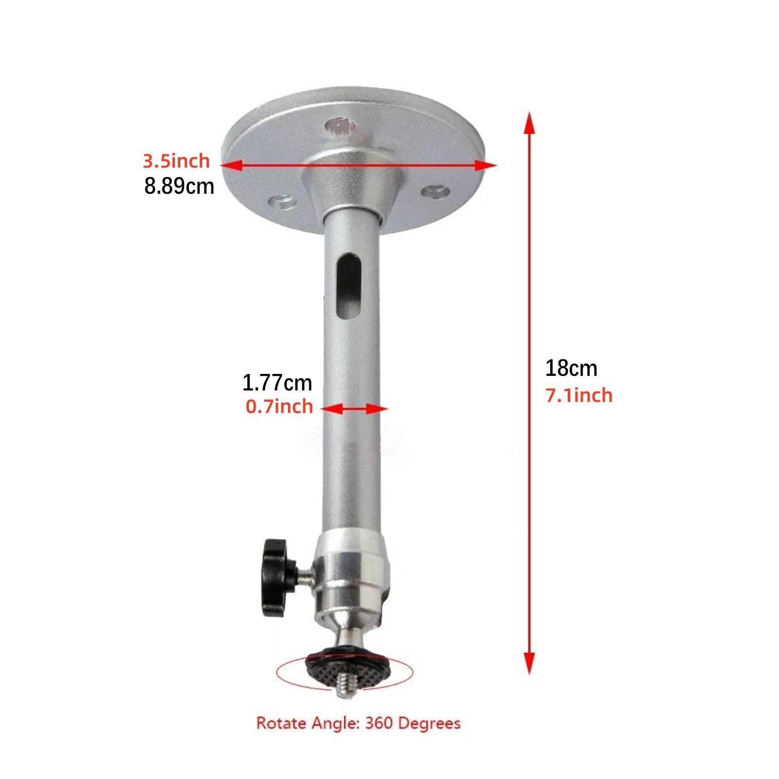 360° Rotatable Universal Wall Ceiling Mount Stand For Mini Projector DVR Camera