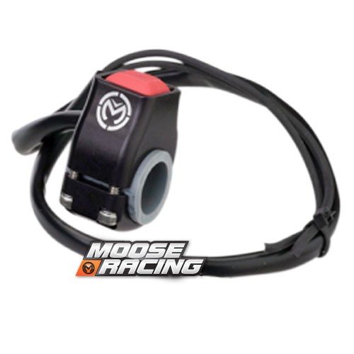 Moose Racing Billet Kill Switch Black for Dirt Bike ATV Snowmobile
