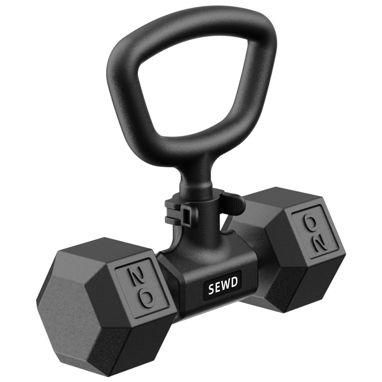 Convert Dumbbells into Kettlebell by – Adjustable Weights & Up to 220LB Capac...