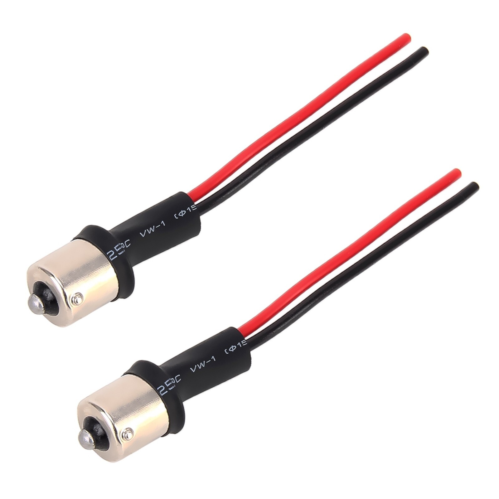 Pigtail Wire Male Socket 1156 S25 Two Harness Cable Back Up Reverse Bulb Adapter