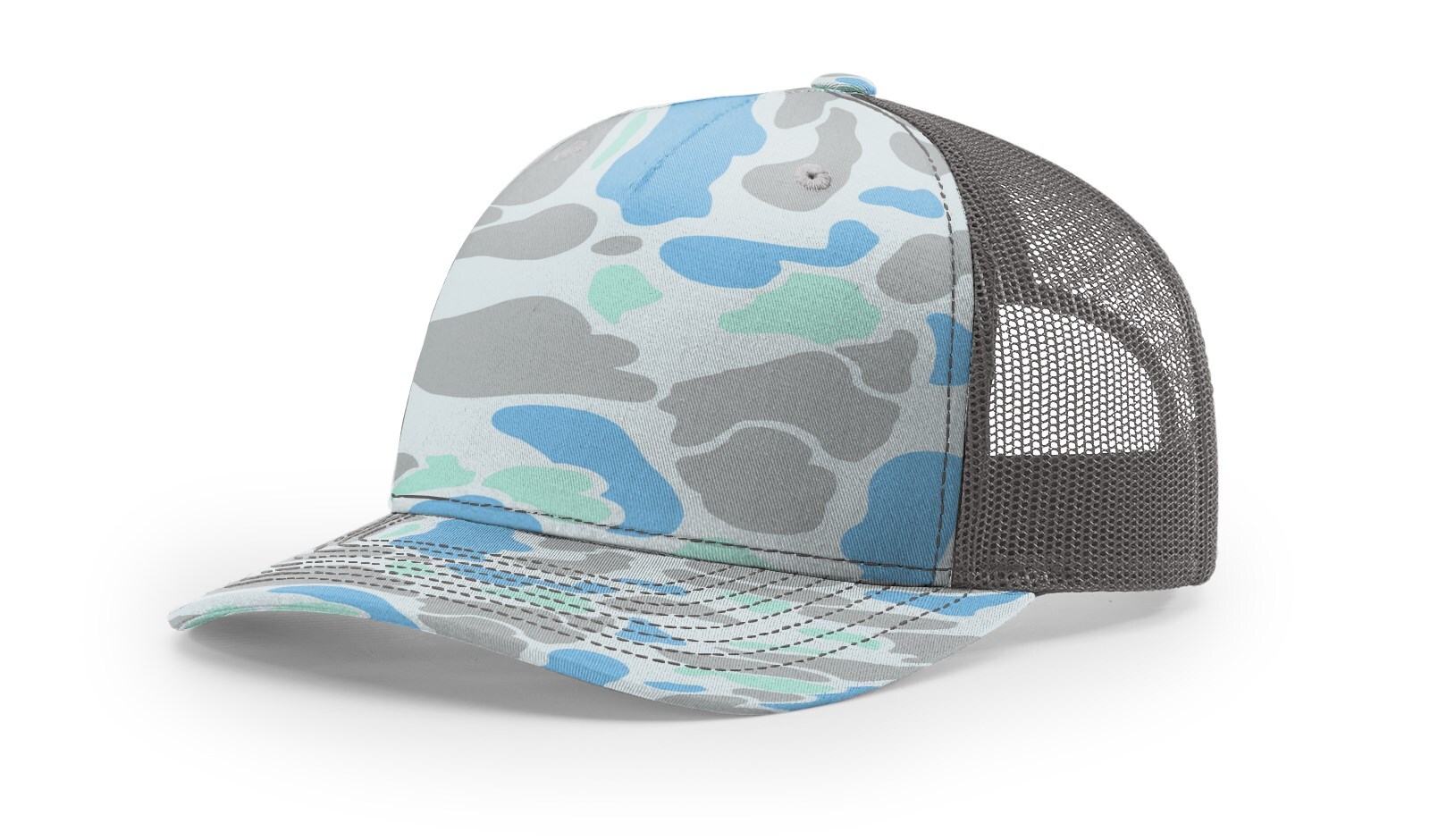 Richardson 5 Panel Trucker Cap 112FP Classic Style with Adjustable Duck Camo