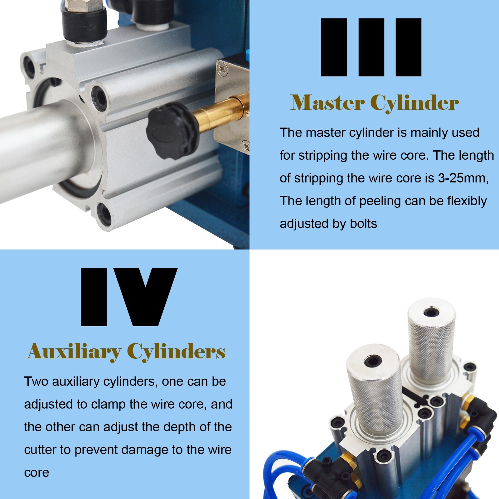 3F Automatic Flat Ribbon Cable Wire Stripping Machine Gas-electric Control