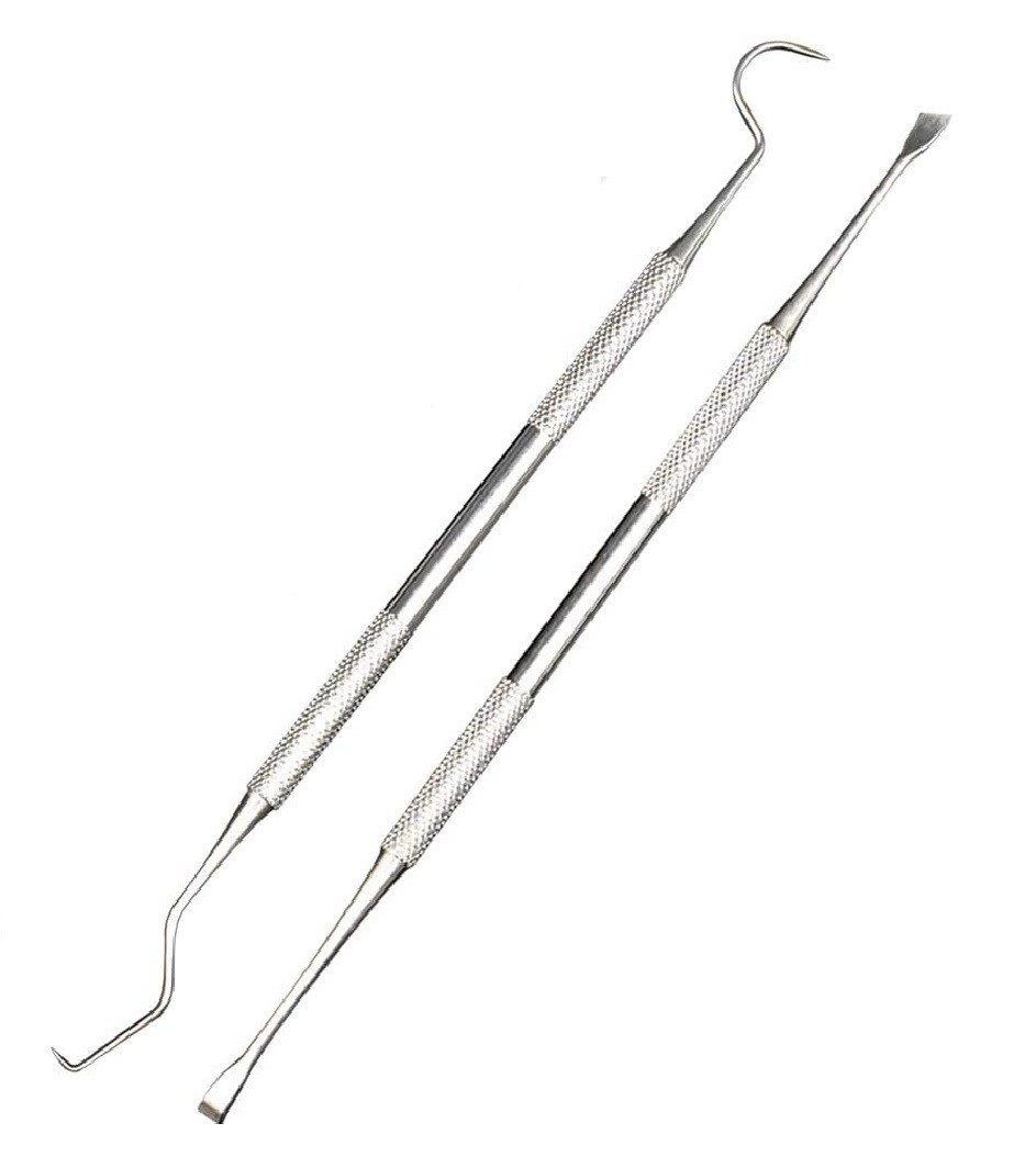 2-Pack Dental Hygiene Kit with Dental Scaler Pick, Tooth Tartar Scraper Remover