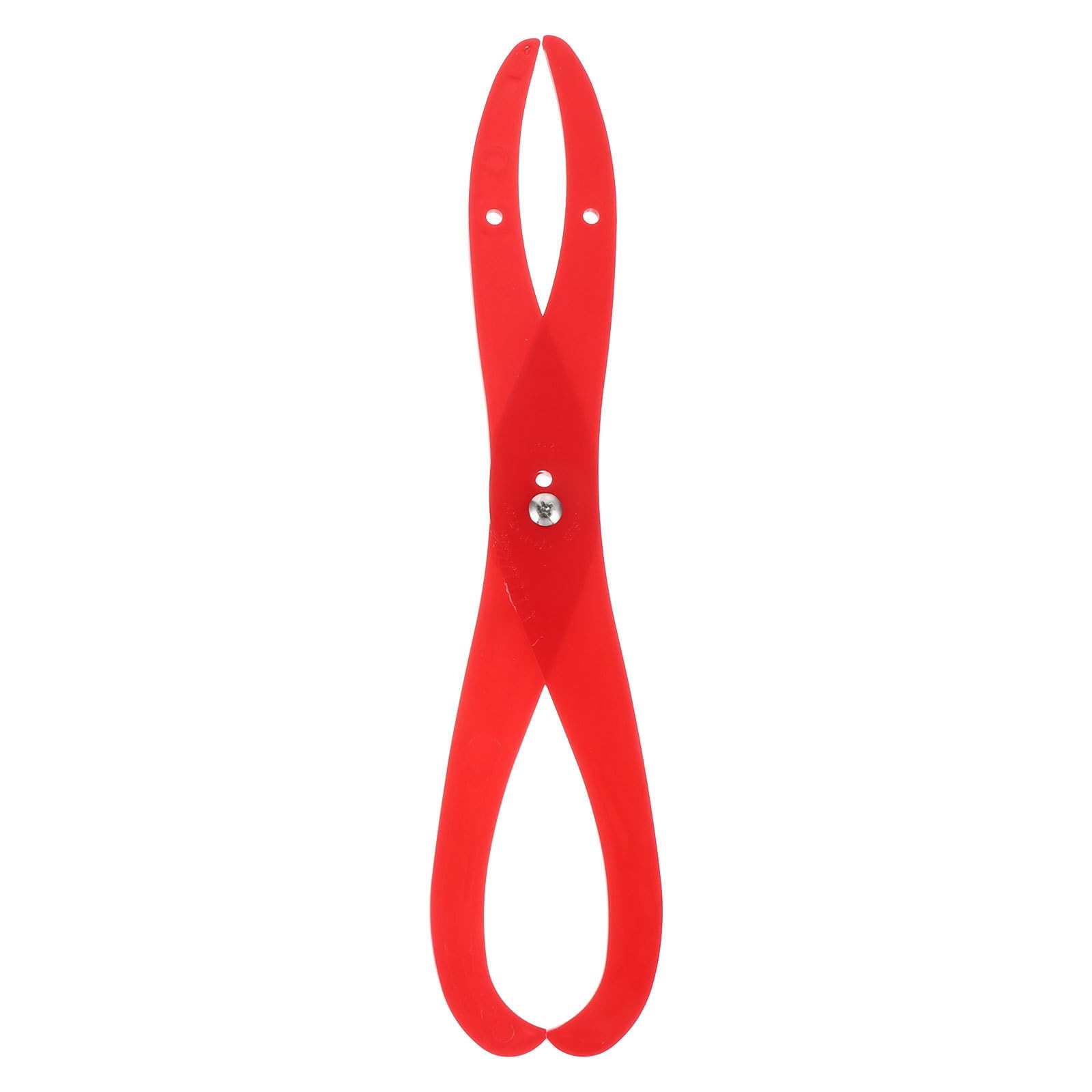Bent Leg Caliper Plastic Clay Measuring Pottery Tool 31X6CM, Red