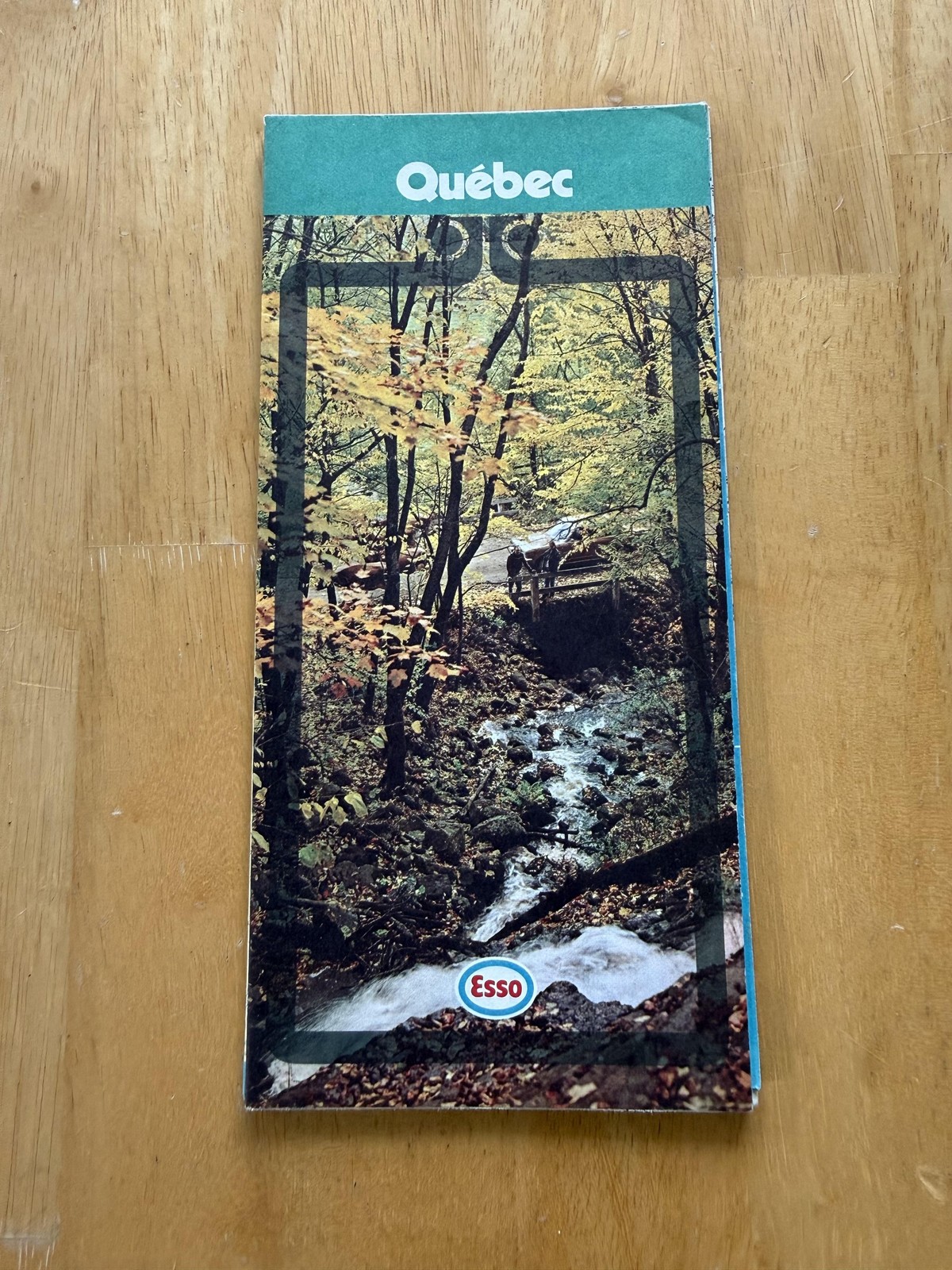 Vintage 1972 Esso Quebec Highway Road Map Travel Folded Brochure Canada