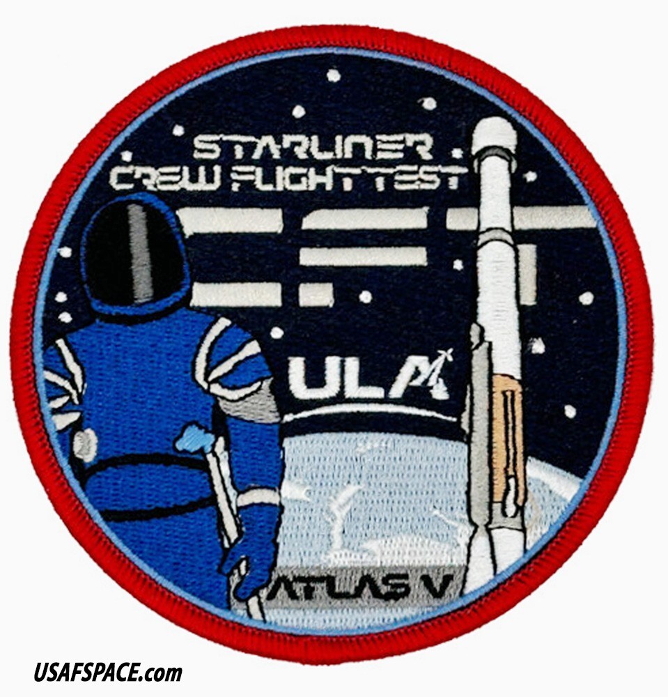 Authentic STARLINER CREW FLIGHT TEST -ULA- ATLAS V Launch NASA USSF PATCH