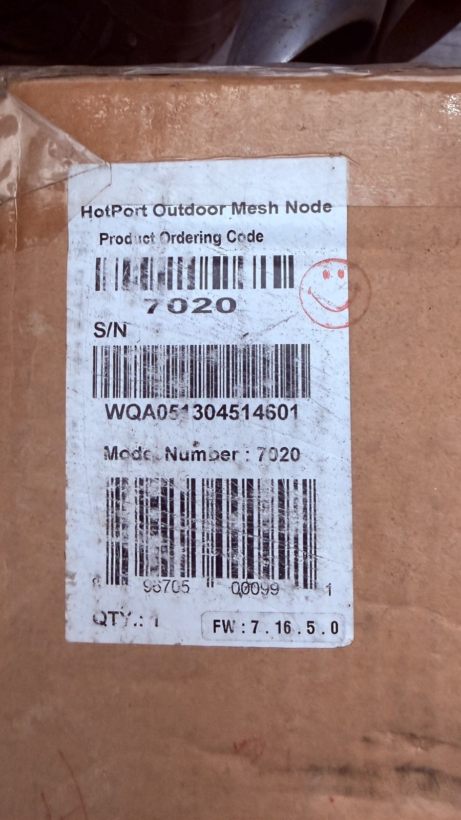 FIRETIDE, HOTPORT, 7020, OUTDOOR MESH NODE, MODEL#7020