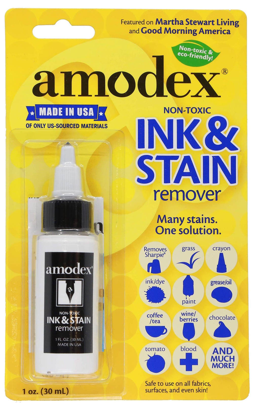 Amodex Ink and Stain Remover – Cleans Marker, Ink, Crayon, Pen, Makeup from