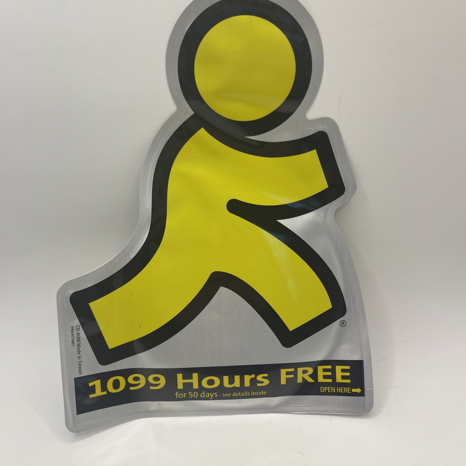 Free AOL Promotional Disc Running Man Sealed 1099 Hours Free