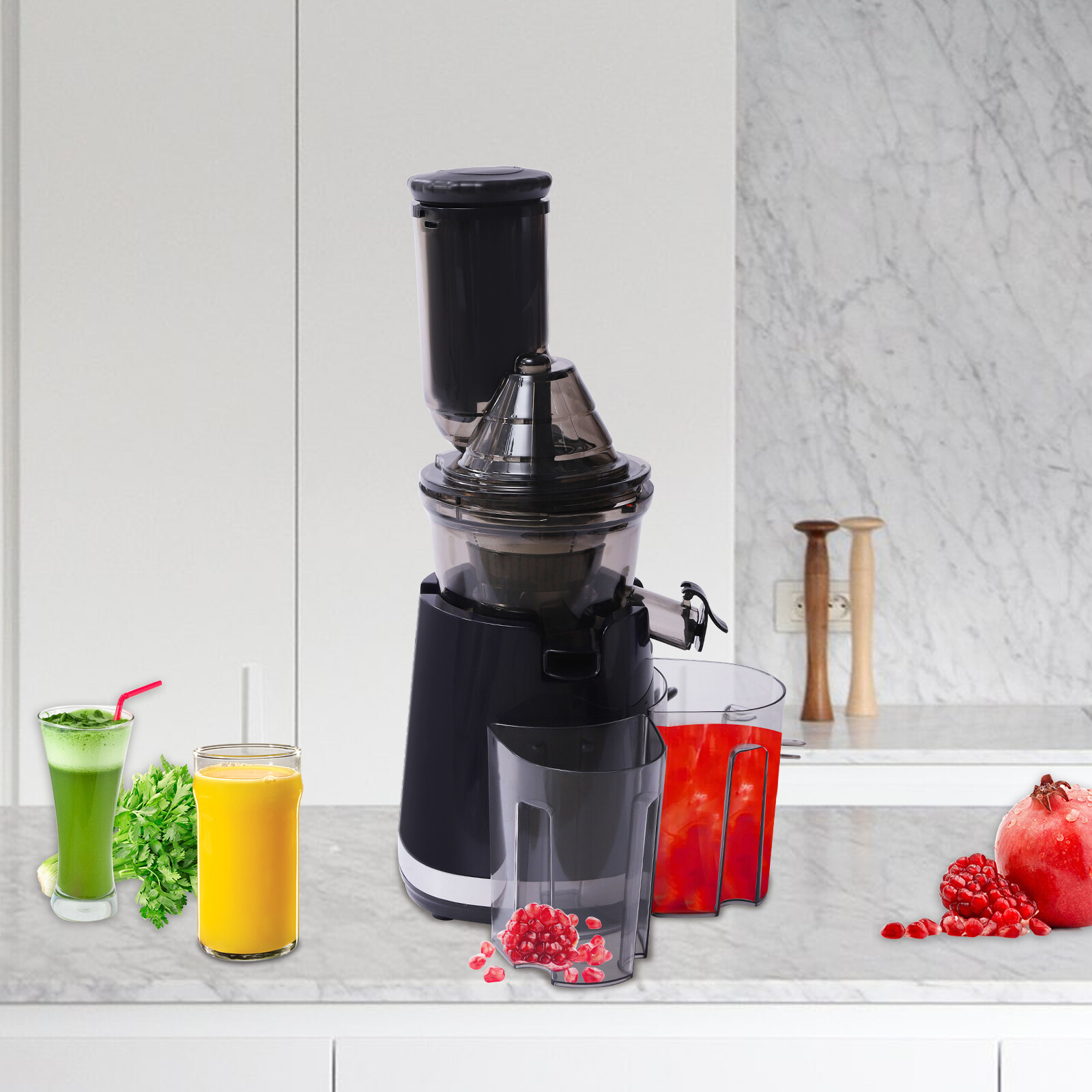 Kitchen Quiet Slow Juicer Masticating Juicer Machine Cold Press Extractor