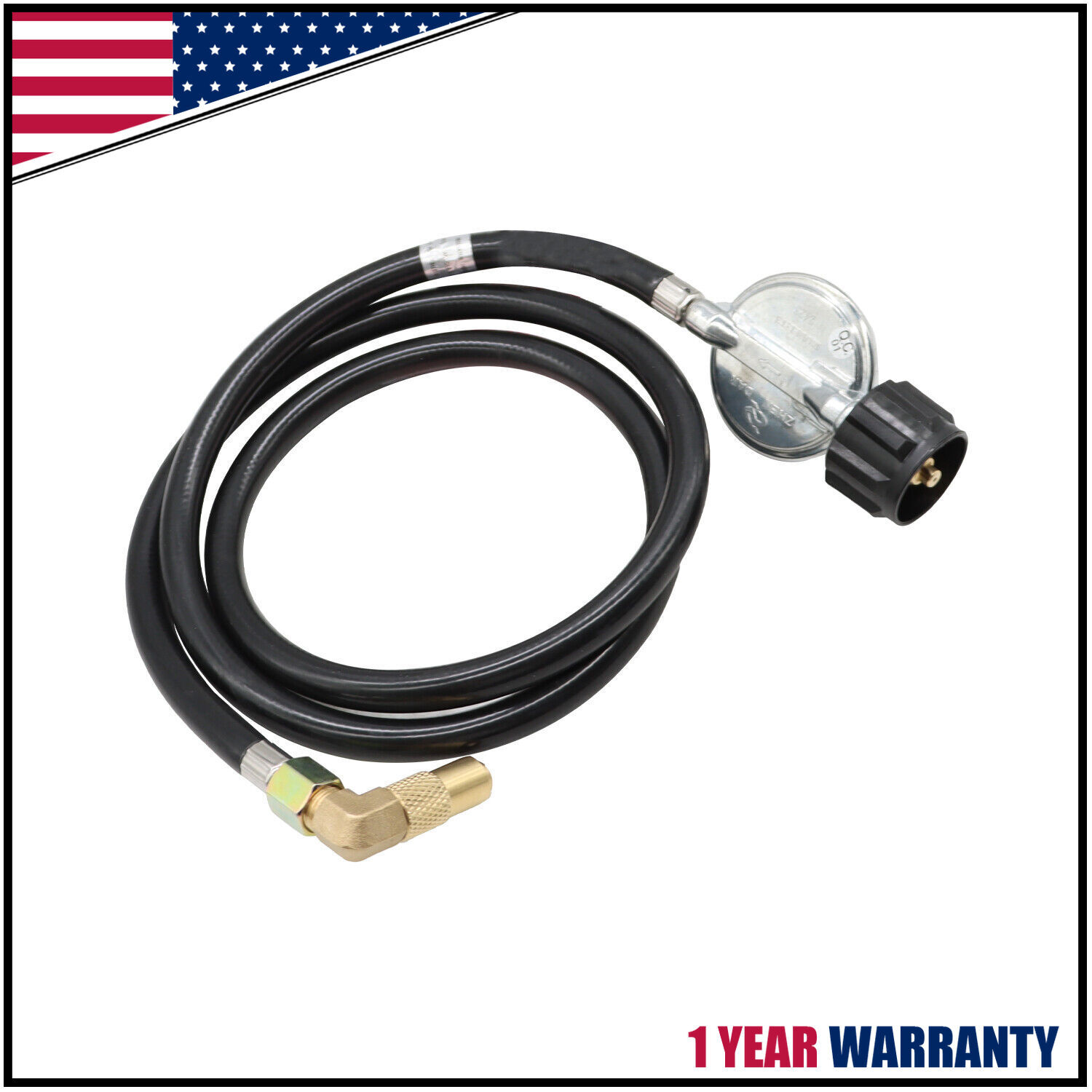 US 5FT Propane Gas Regulator Hose Elbow Adapter For Blackstone 17" & 22" Griddle