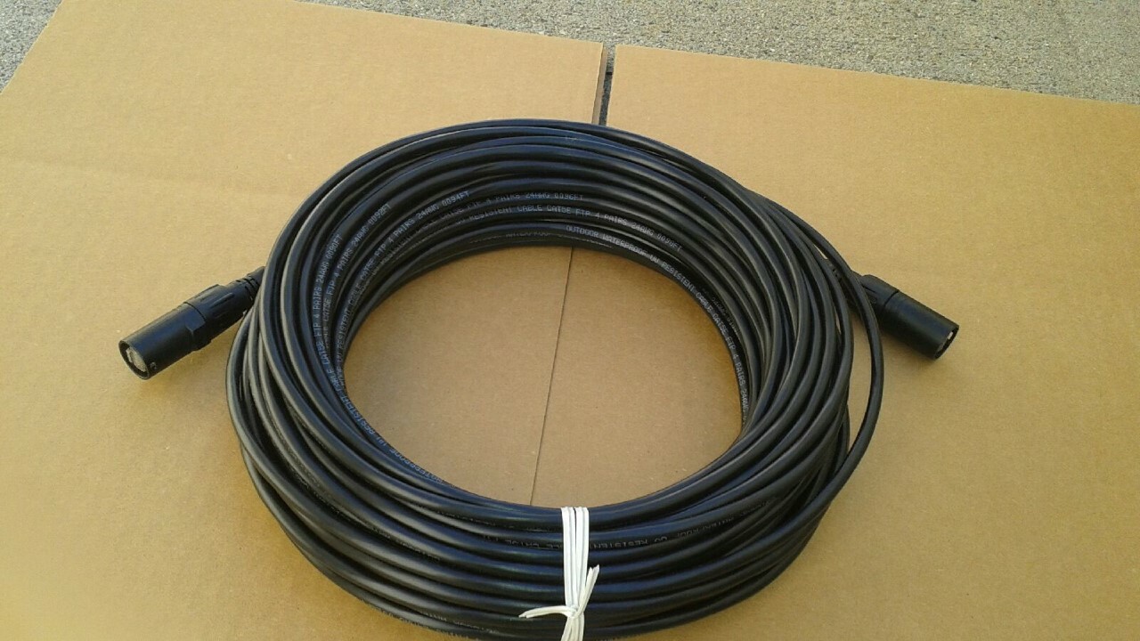 150 FT  PRO CAT5E Tactical Shielded w/Neutrik Ethercon RJ45 Digital Audio Cable