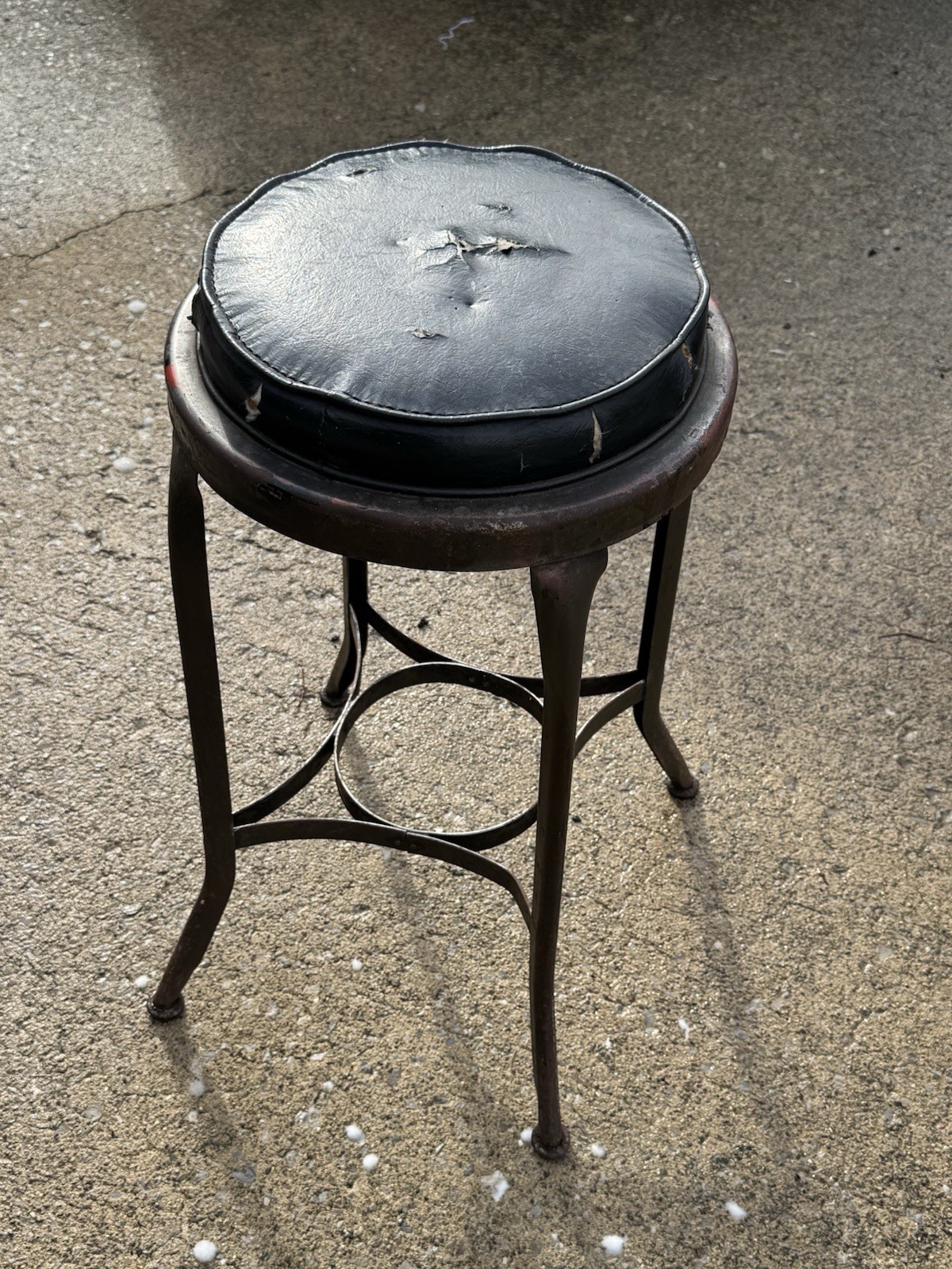 Toledo Industrial?  Shop Chair Stool Vintage Man Cave Garage Heavy Duty