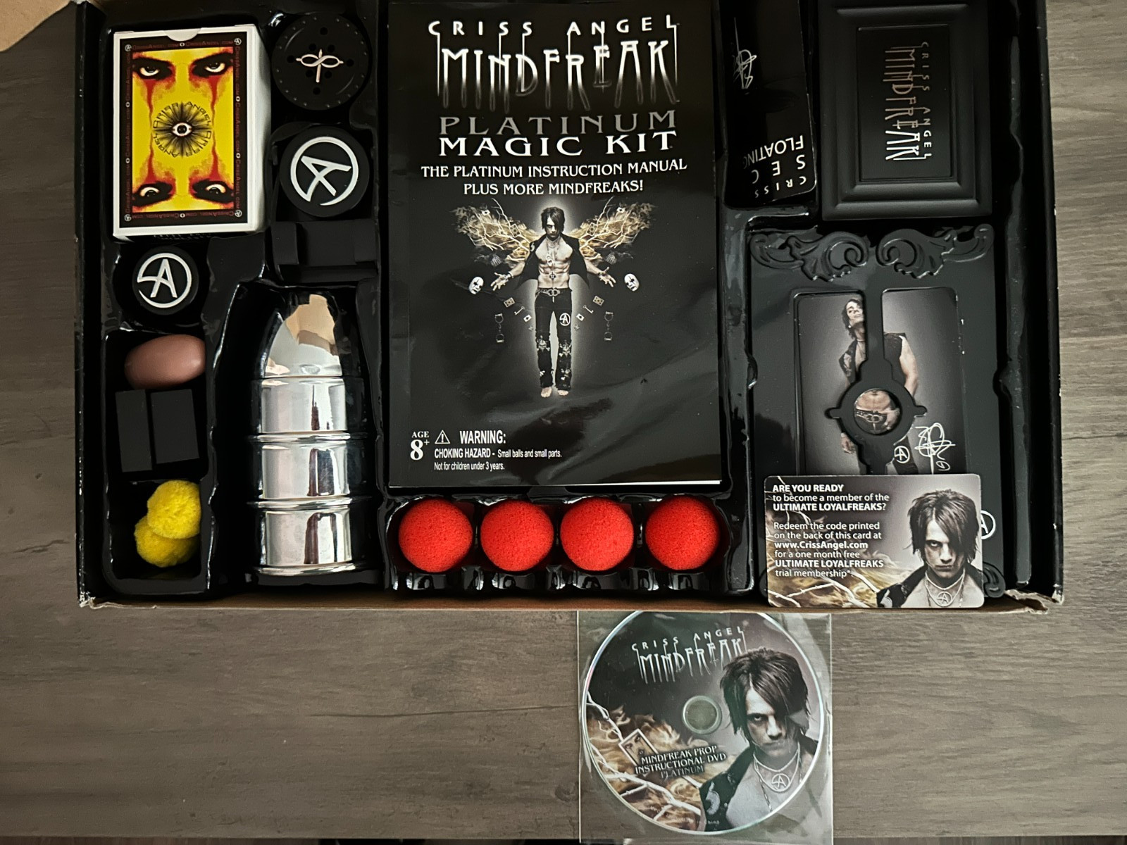 Criss Angel Mindfreak Platinum Magic Kit Open Box