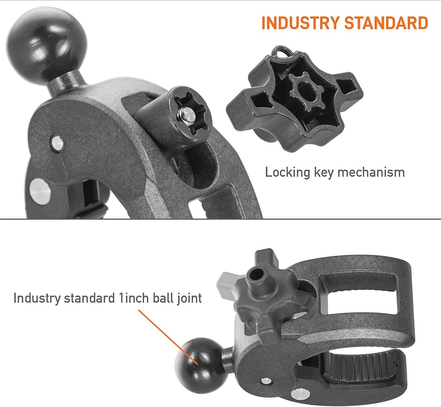 iBOLT Dock'n Lock POS Locking Drill Base Mount w/ 3 Tablet Holders