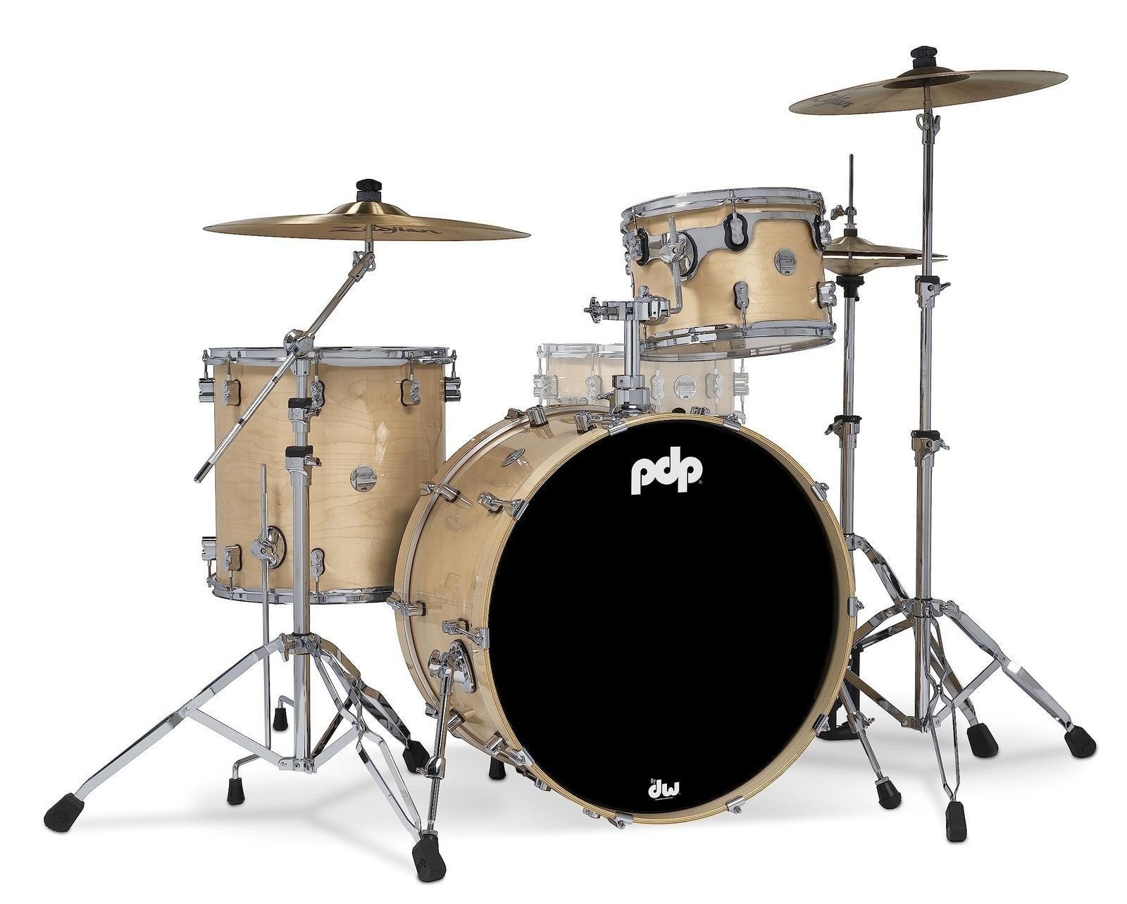 Pacific Drums & Percussion PDP Concept Maple 3-Piece Rock, Natural Drum Set...
