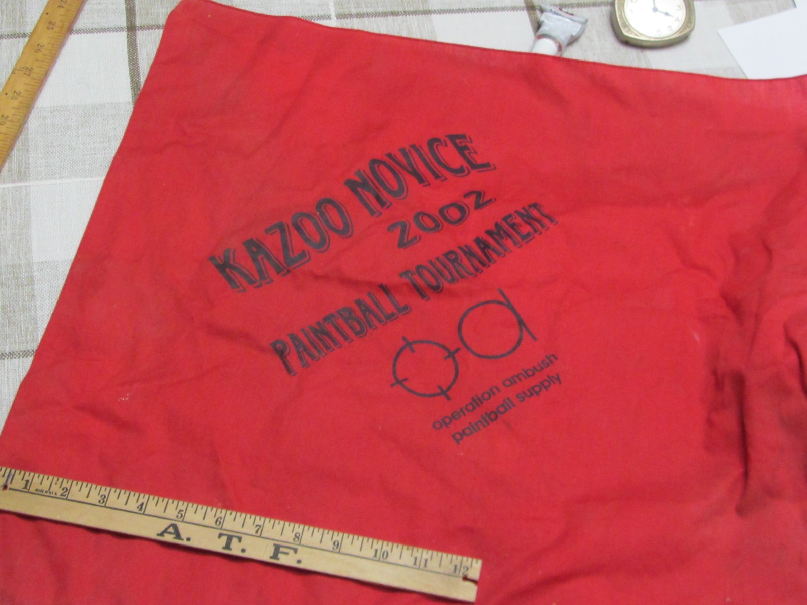 Paintball Collector Banner Operation Ambush Promotional Kazoo Novice 2002 Flag