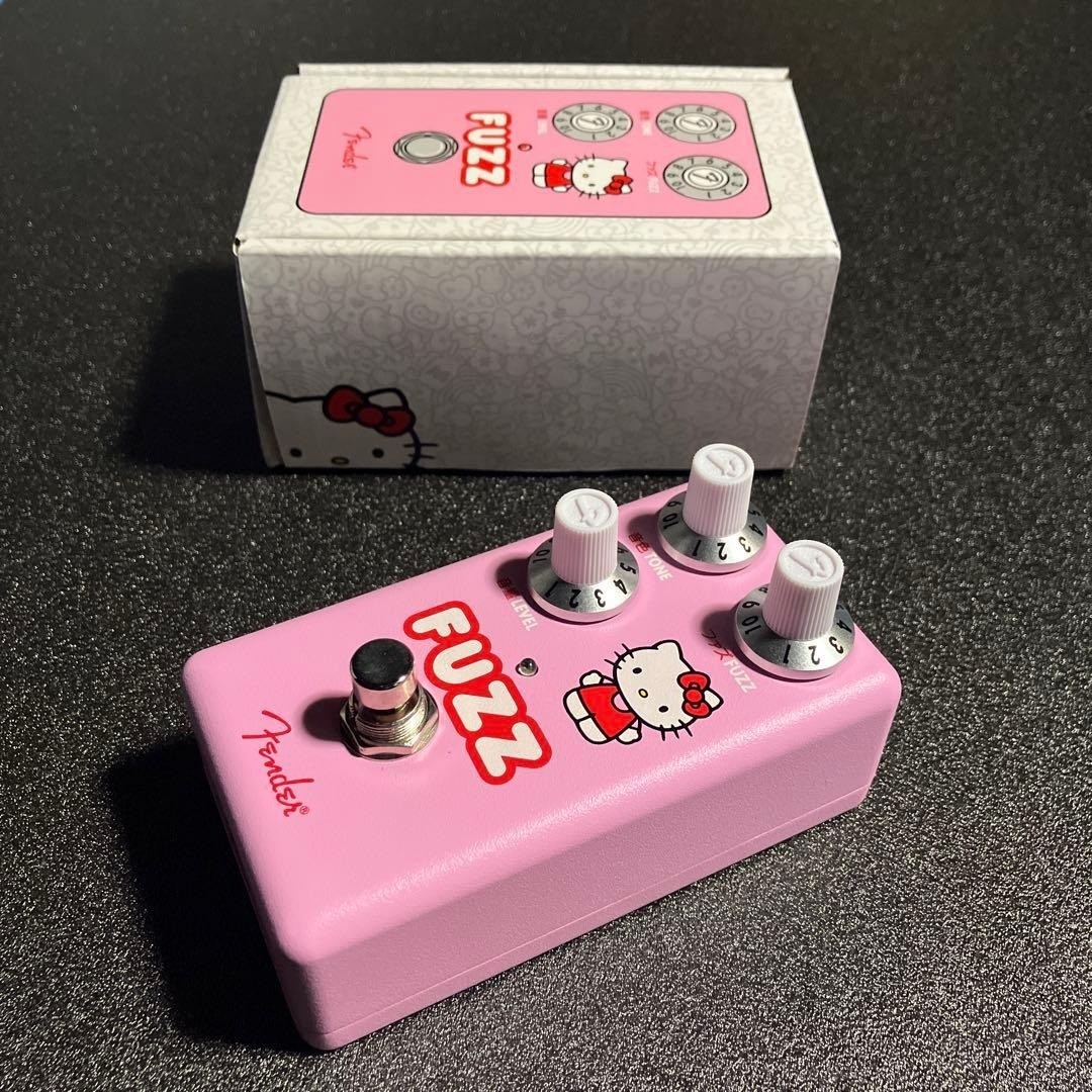 Fender Hello Kitty Fuzz Pink Guitar Effects Pedal Limited Musical Instruments