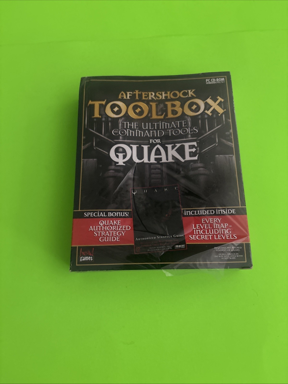 Quake Aftershock Toolbox Ultimate Command Tools (PC Game, 1996) Sealed Brand New