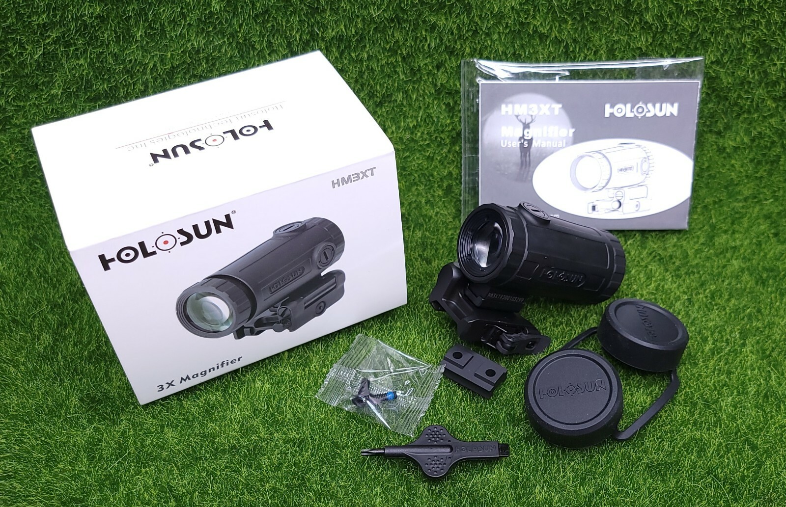 Holosun Flip-to-Side 3X Magnifier QR Picatinny Lower 1/3 Cowitness - HM3X-T