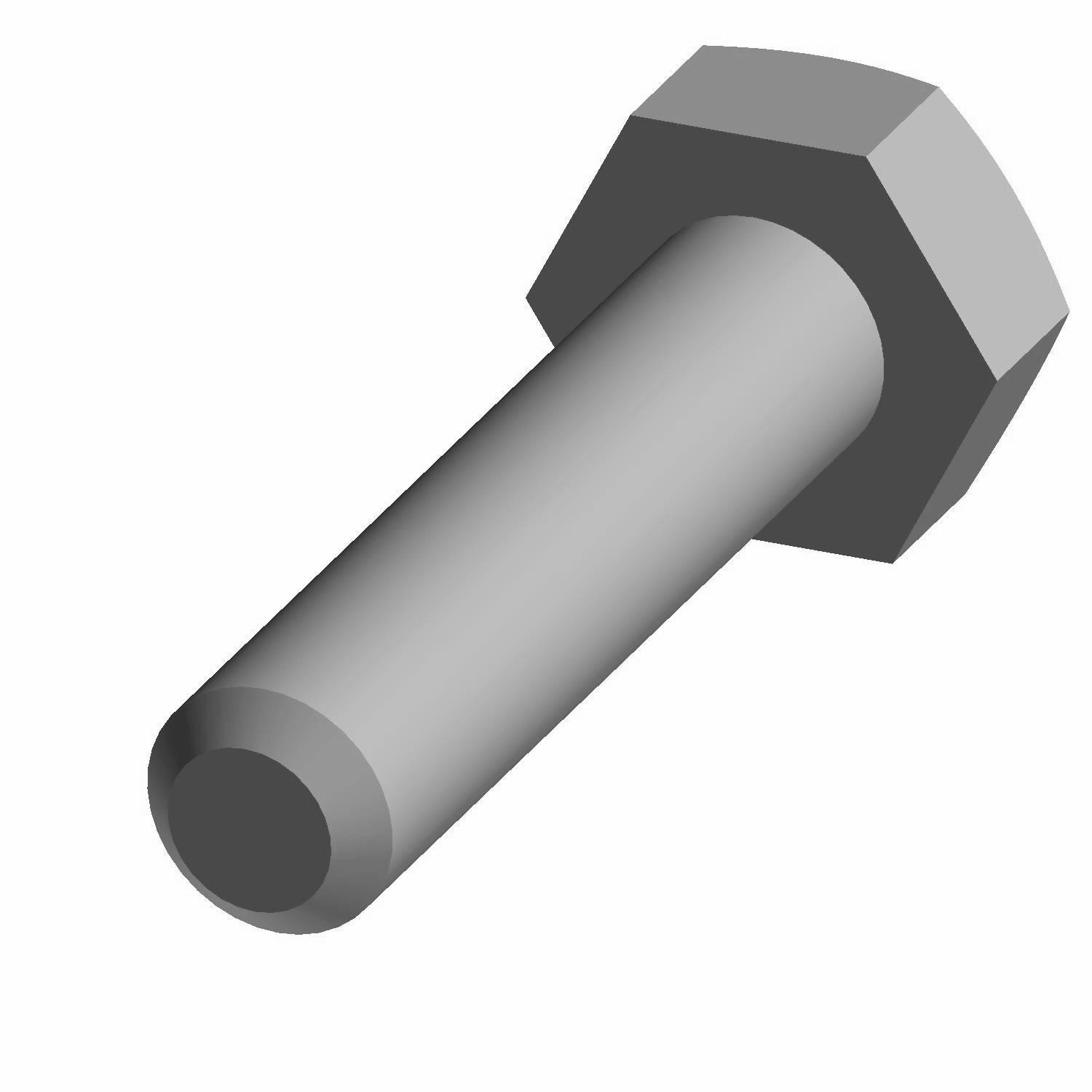 Polaris Hex Screw, 8 mm x 1.25 mm x 20 mm, for Snowmobile Models - 7517984