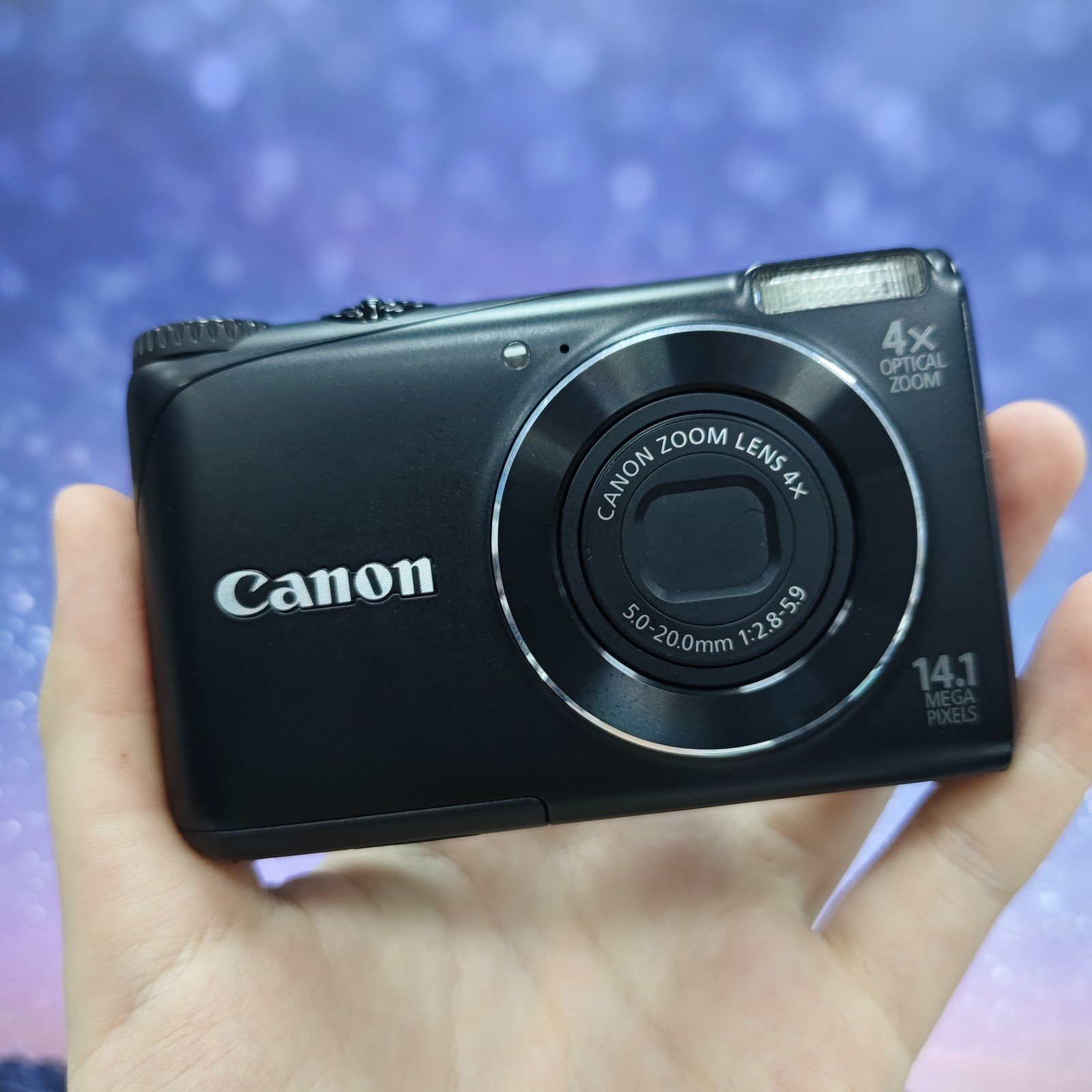 Canon Powershot A2200 14.1 MP Digital Camera 4X Optical Zoom - Black Tested