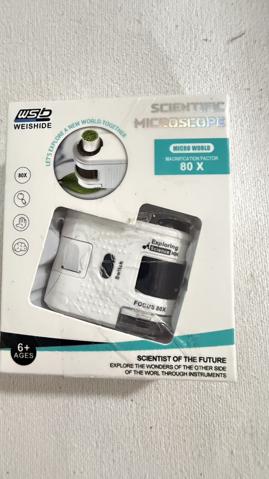wsb Scientific Microscope 80X Magnification - Explore the Tiny Wonders!