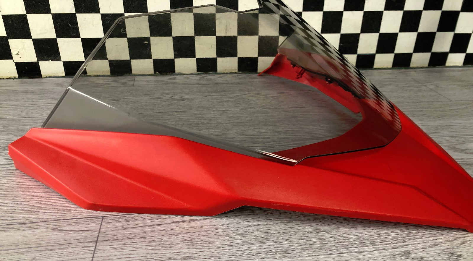 Ski-Doo OEM Clear Windshield w/ Red Mount BRP LYNX Low