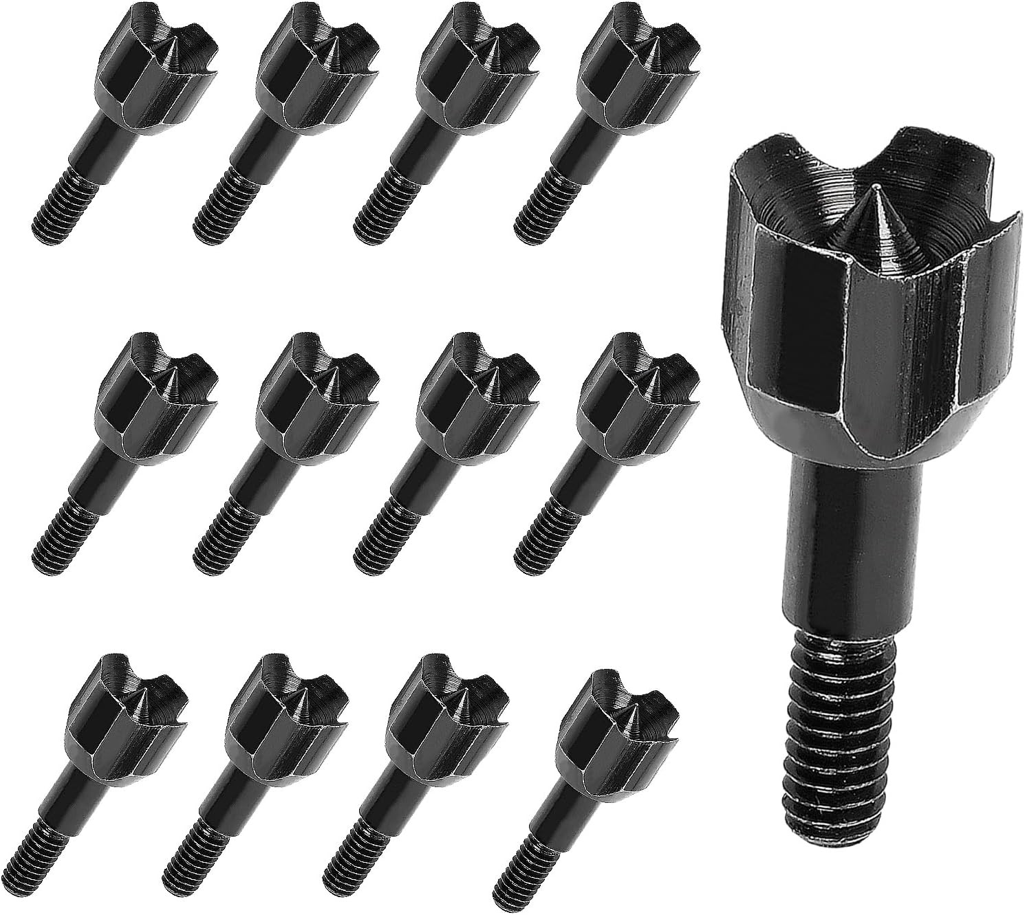 Small Game Broadheads 12PACK - 100 Grain Blunt Arrow Tips Carbon Black