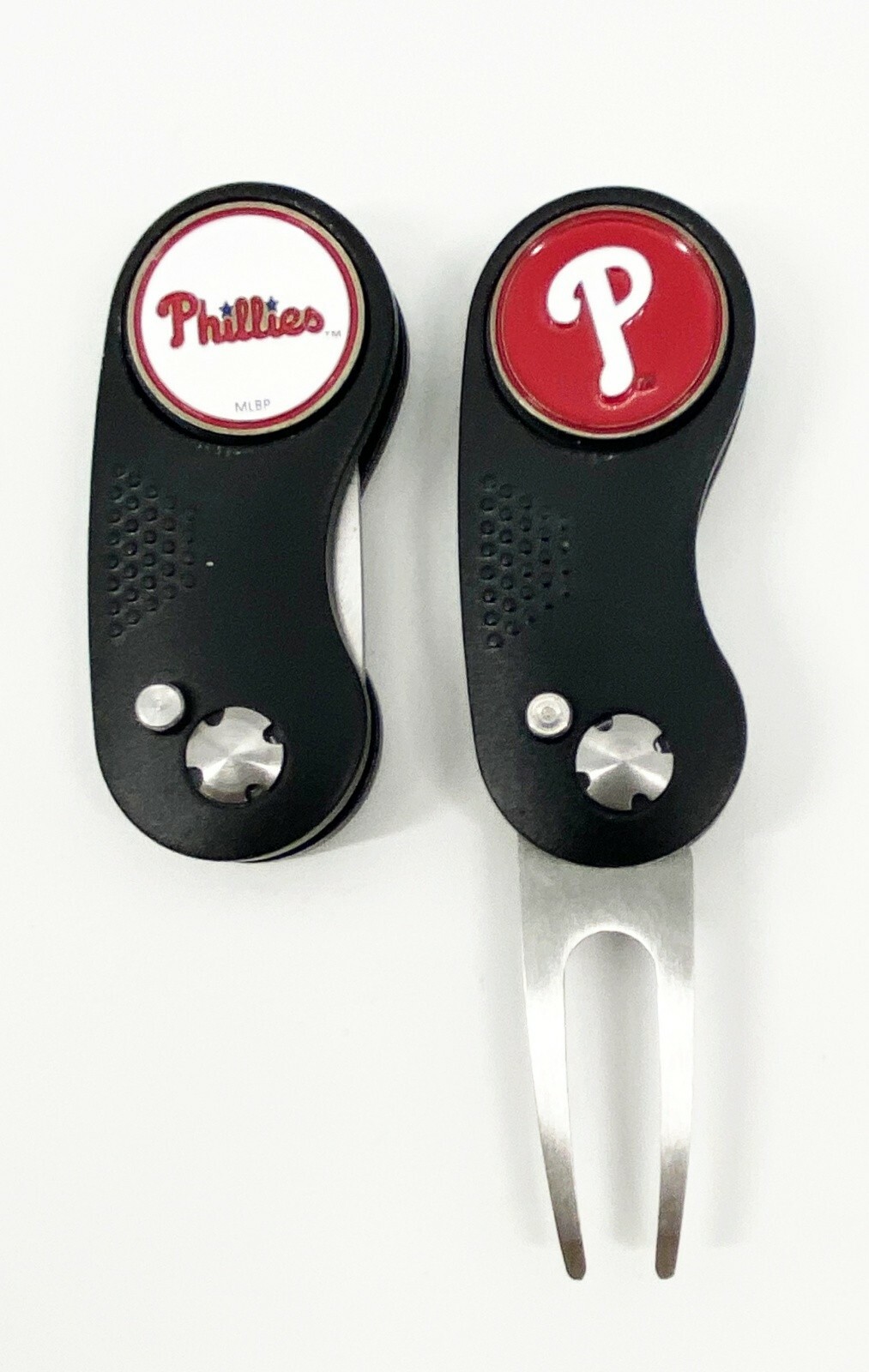 GOLF SWITCHBLADE Philadelphia Philles DIVOT REPAIR TOOL + Ballmarker Black