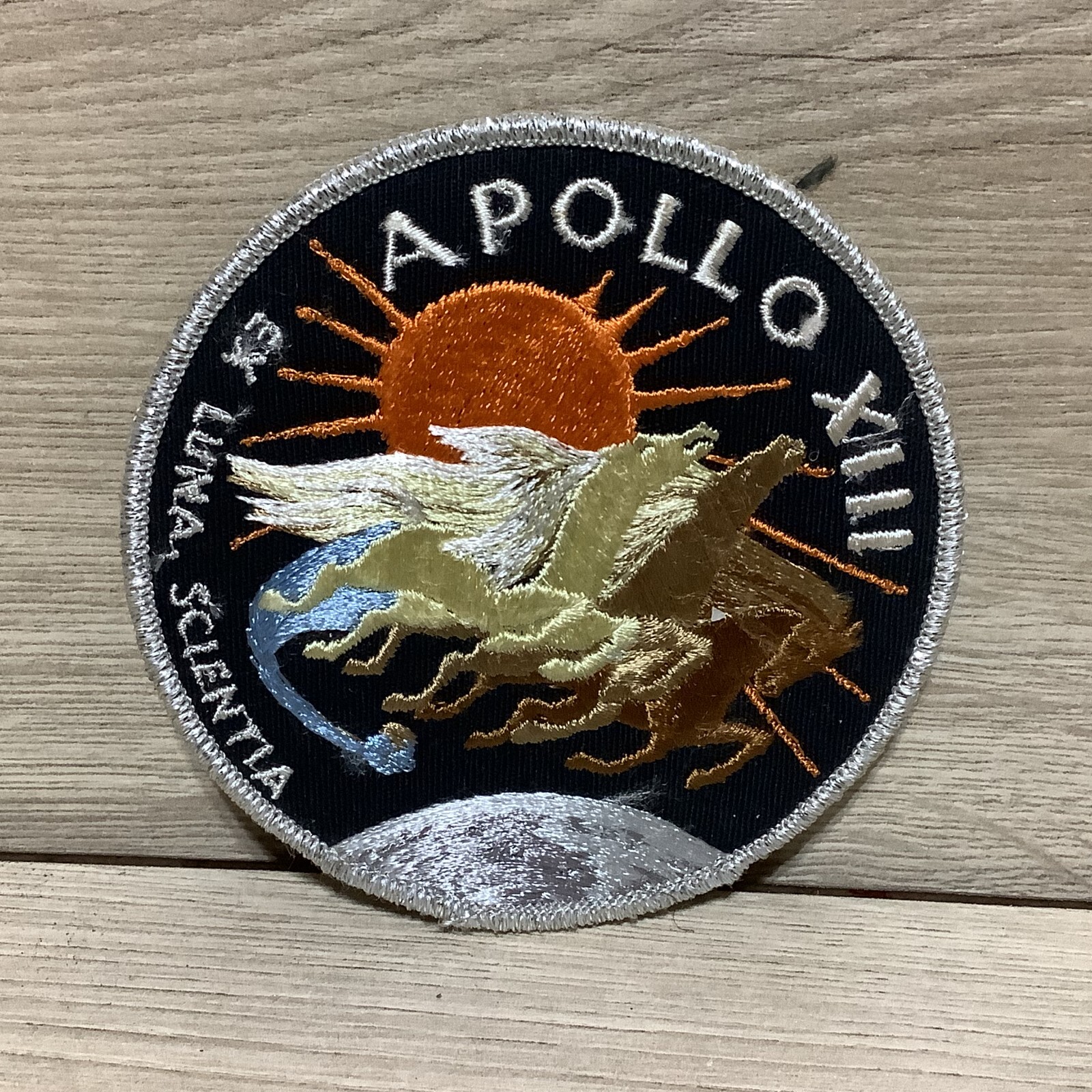 Apollo XIII Original 1970 NASA Patch Ex Luna Scientia Moon Space Astronaut Q8819