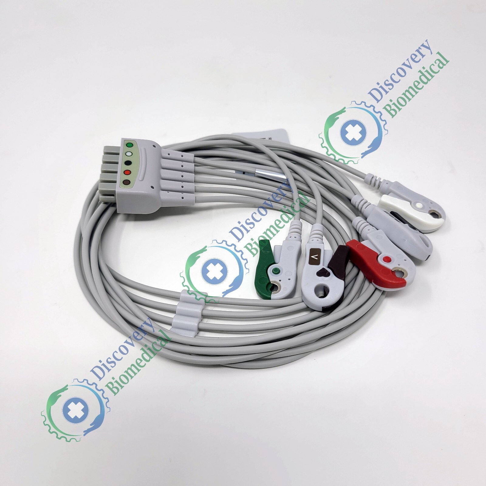 GE Compatible ECG Leadwire set 5-Lead, Grouped, Grabber, 74cm/29in [2106389-001]