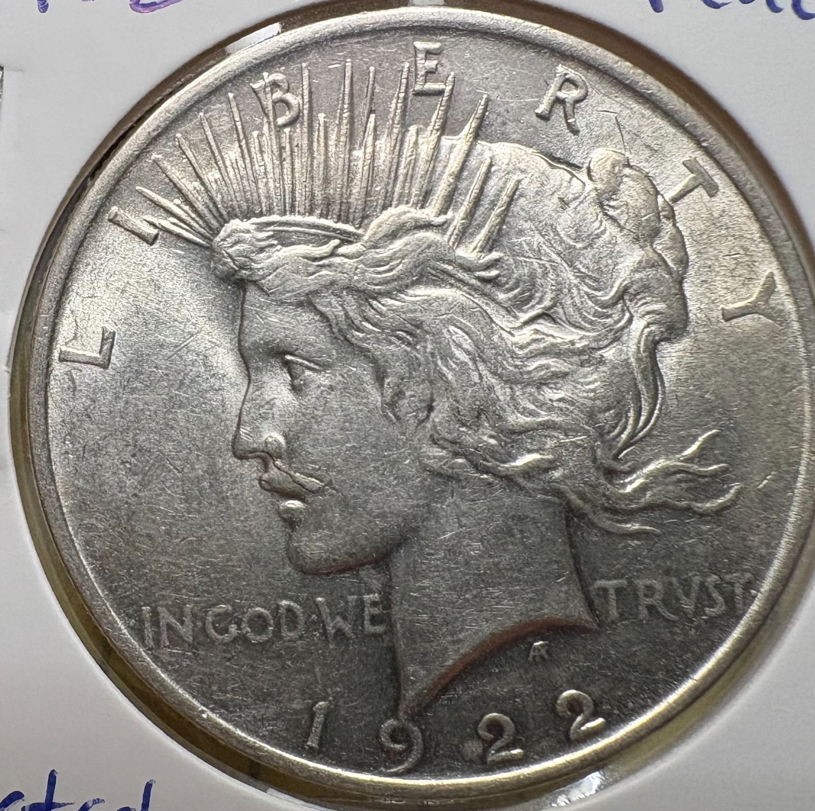 1922 Peace Dollar Moustache VAM 12A Top 50  AU