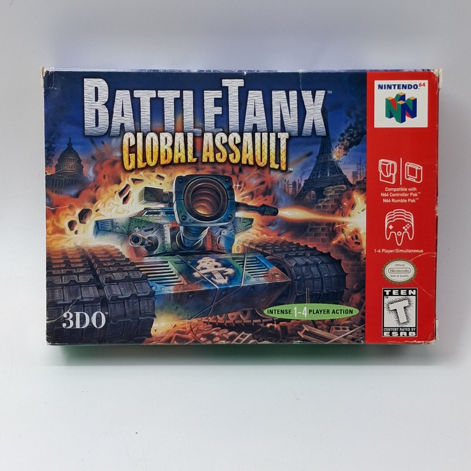 Nintendo 64 BattleTanx Global Assault N64 Authentic Empty Box Only W Inner Tray