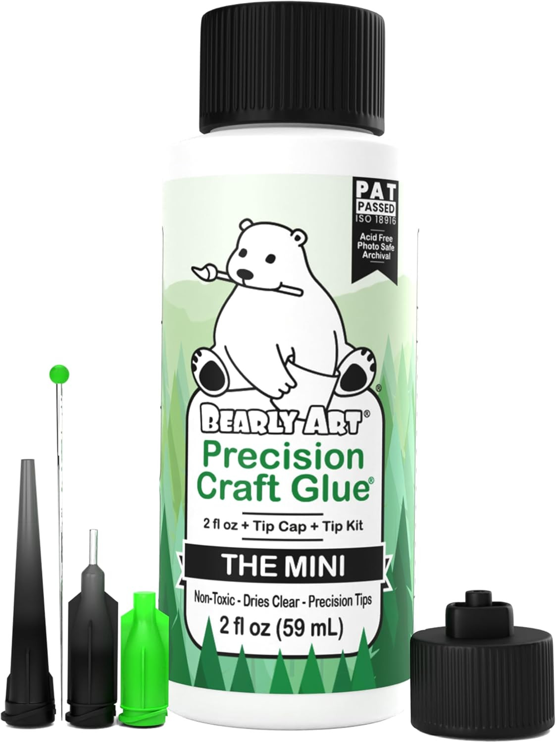 Precision Craft Glue - the Mini - 2Fl Oz with Tip Kit - Acid Free Archival - Str