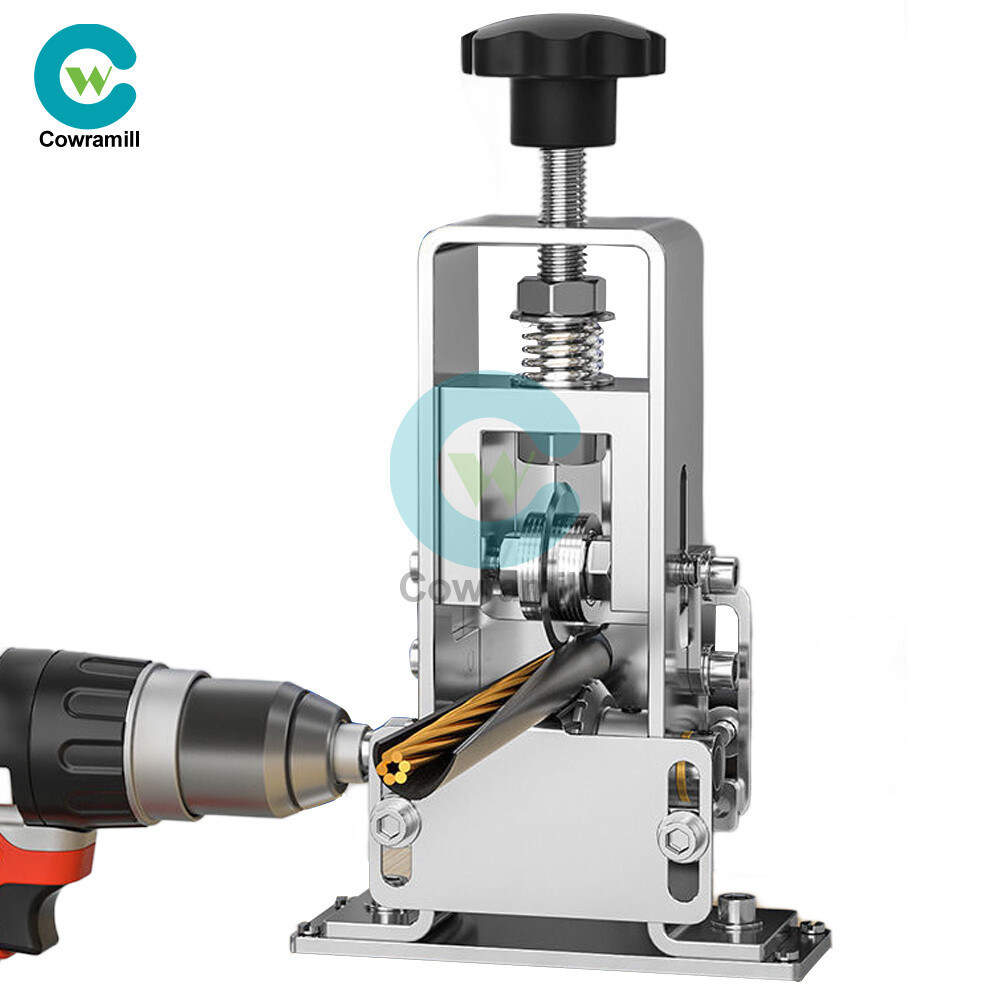 Manual Electric Wire Stripping Machine Cable Stripper Crank Scrap Copper Cutter
