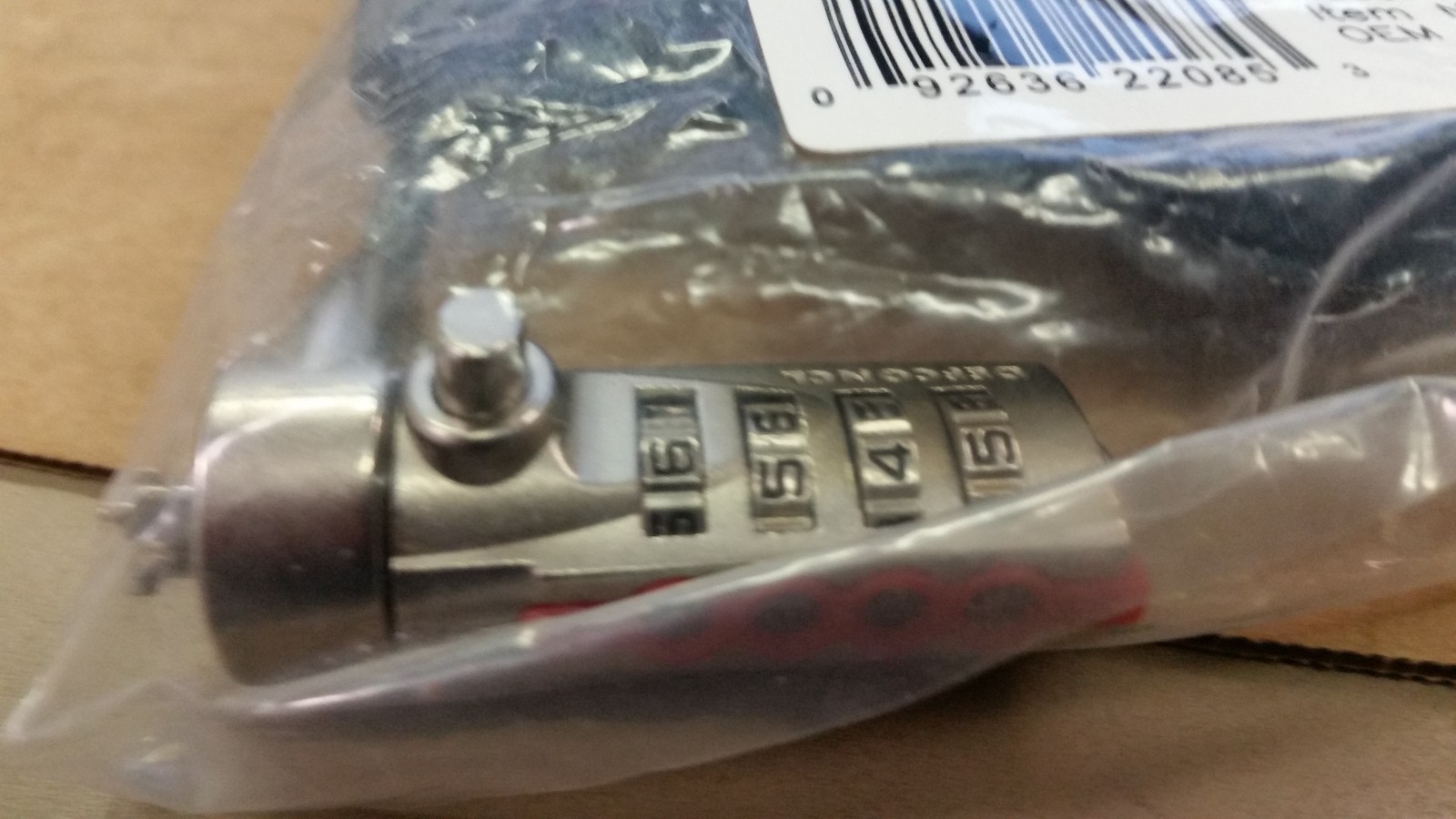 New Targus PA410S-1 DEFCON SCL Security Combination Cable Lock Computer Notebook